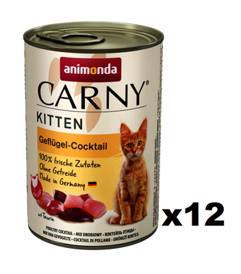 Animonda Cat Carny Kitten Geflügel-Cocktail 12x400g 
