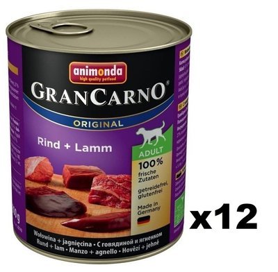 Animonda Dog GranCarno Adult Rind und Lamm 12x800g