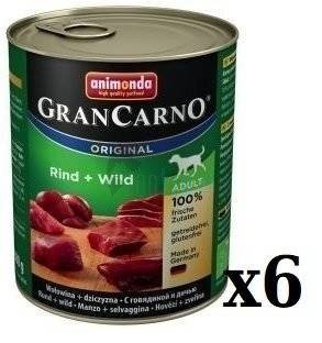 Animonda Dog GranCarno Adult Rind und Wild 6x800g