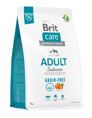 BRIT CARE Grain-free Adult Salmon 2x3kg 