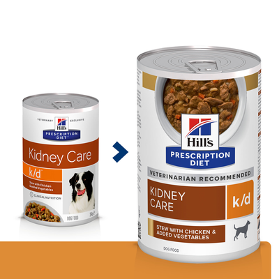 HILL'S PD Prescription Diet Canine k/d Huhn (Eintopf) 12x354g-Dose