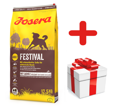 JOSERA Festival 12,5 kg + Überraschung für den Hund