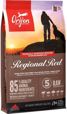 Orijen Regional Red Dog 11,4kg + Überraschung für den Hund