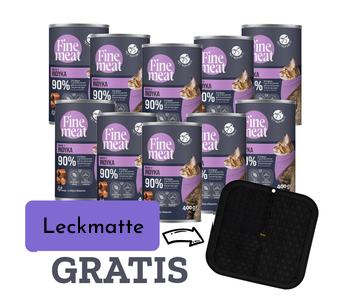 PetRepublic Fine Meat Truthahnschale 10x400g für Katzen + Leckmatte GRATIS!!!