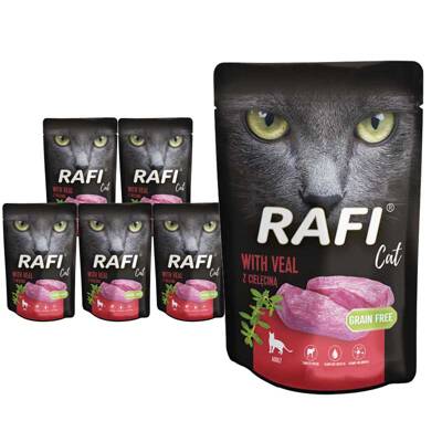 RAFI Cat Adult mit Kalbfleisch 10x100g
