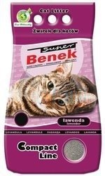 Super Benek Compact Line Katzenstreu mit Lavendelduft 10l +Trixie Streulöffel leicht -3% billiger