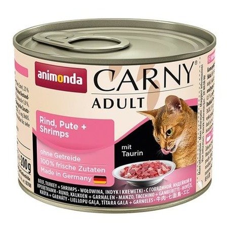 Animonda Cat Carny Adult Rind, Pute und Shrimps 12x200g 
