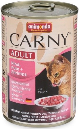 Animonda Cat Carny Adult Rind Pute und Shrimps 400g