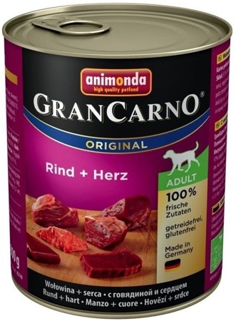Animonda Dog GranCarno Adult Rind und Herz 800g