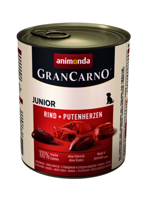 Animonda Dog GranCarno Junior Rind und Putenherzen 6x800g