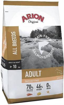 Arion Original Grain-Free Adult Salmon & Potato 12kg + Überraschung für den Hund