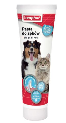 BEAPHAR-Teeth Paste 100G - Zahnpasta mit Lebergeschmack für Hunde und Katzen 
