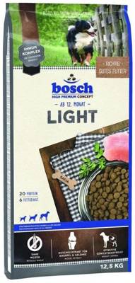 BOSCH Light 12,5kg +Mr.BIG Stücke in Sauce mit Lachs 400g für Hunde GRATIS