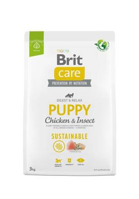 BRIT CARE Dog Sustainable Puppy Chicken & Insect 3kg