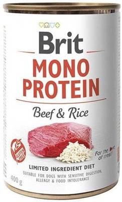 BRIT Mono Protein Beef & Rice 6x400g 