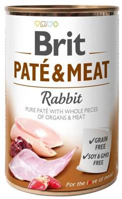BRIT PATE & MEAT RABBIT  6 x 400g