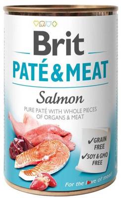 BRIT PATE & MEAT SALMON  6 x 400g