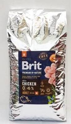 BRIT Premium By Nature Adult M 15kg + Überraschung für den Hund