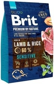 BRIT Premium By Nature Sensitive Lamb 3kg+ Überraschung für den Hund