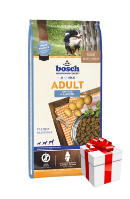 Bosch Adult - Fisch & Kartoffel 15kg+Überraschung für den Hund