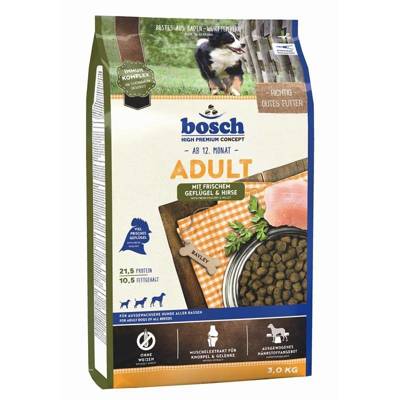 Bosch Adult - Geflügel & Hirse 3kg +Überraschung für den Hund