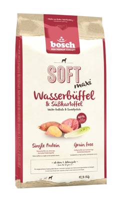 Bosch Plus Soft Maxi Wasserbüffel & Süßkartoffeln 12,5 kg+Überraschung für den Hund