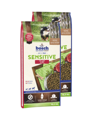 Bosch Sensitive - Lamm & Reis 2x15kg