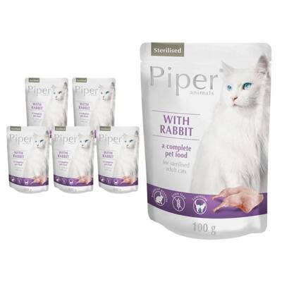 DOLINA NOTECI Piper für sterilisierte Katzen mit Kaninchen 10x100g
