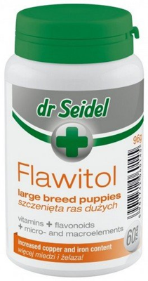 Dr. Seidel FLAWITOL für Welpen großer Rassen Vitamin- und Mineralstoffpräparat mit Traubenflavonoiden 60 Tabletten