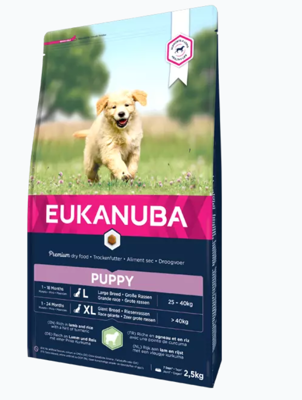 EUKANUBA Puppy&Junior Lamb&Rice Large Breeds 12kg+Überraschung für den Hund
