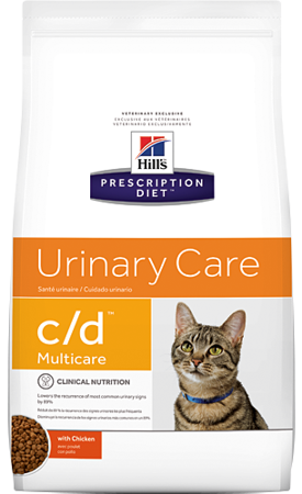 HILL'S PD Prescription Diet Feline c/d Multicare 1,5kg + Überraschung für die Katze