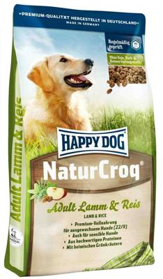 Happy Dog NaturCroq Lamm und Reis 15 kg + Animonda 400g