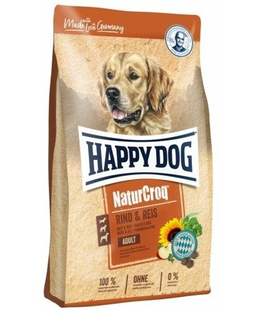 Happy Dog NaturCroq Rindfleisch und Reis 15kg+Überraschung für den Hund