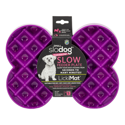 Lickimat® Slow Food Schüssel zur Verlangsamung des Fressens Small Slodog ® Purple