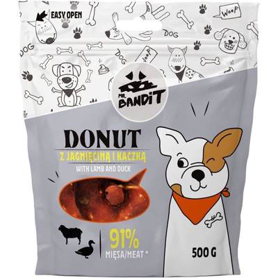 Mr Bandit - Donut - Mit Lammfleisch und Ente 500g