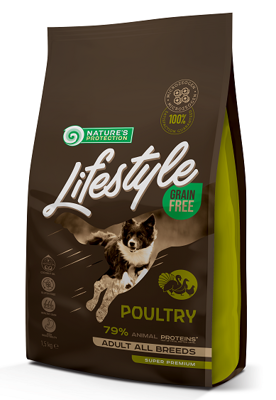 NATURES PROTECTION Lifestyle Poultry Adult All Breeds 2x1,5kg