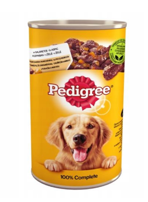 PEDIGREE Adult Dose 1200g - Nasses Alleinfuttermittel für ausgewachsene Hunde, mit Huhn in Gelee