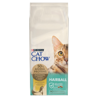 PURINA Cat Chow Special Care Hairball Control 15kg + Überraschung für die Katze