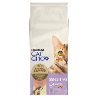 PURINA Cat Chow Special Care Sensitive 15kg + Überraschung für die Katze