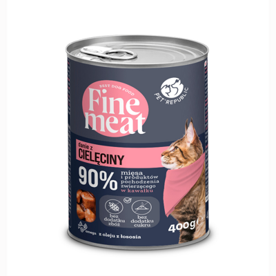 PetRepublic Fine Meat Kalbfleischschale 400g für Katzen