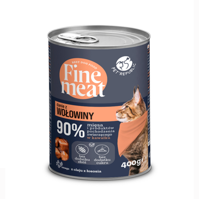 PetRepublic Fine Meat Rindfleischschale 10x400g für Katzen
