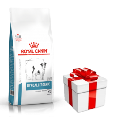 ROYAL CANIN Hypoallergenic Small Dog HSD24 1kg  + Überraschung für den Hund