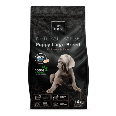 Rex Natural Range Puppy Large Breed Chicken & Rice 2x14kg -3% billiger