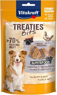 Vitakraft Treat Bits Superfood Holunder 100g Hundeleckerli 