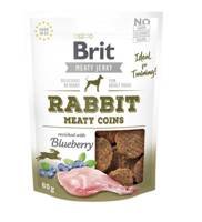 BRIT Jerky Snack Rabbit Meaty Coins with Blueberry 80g