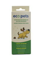 Eco Pets Bio-Abfallbeutel 60 Stück (4x15 Stück)